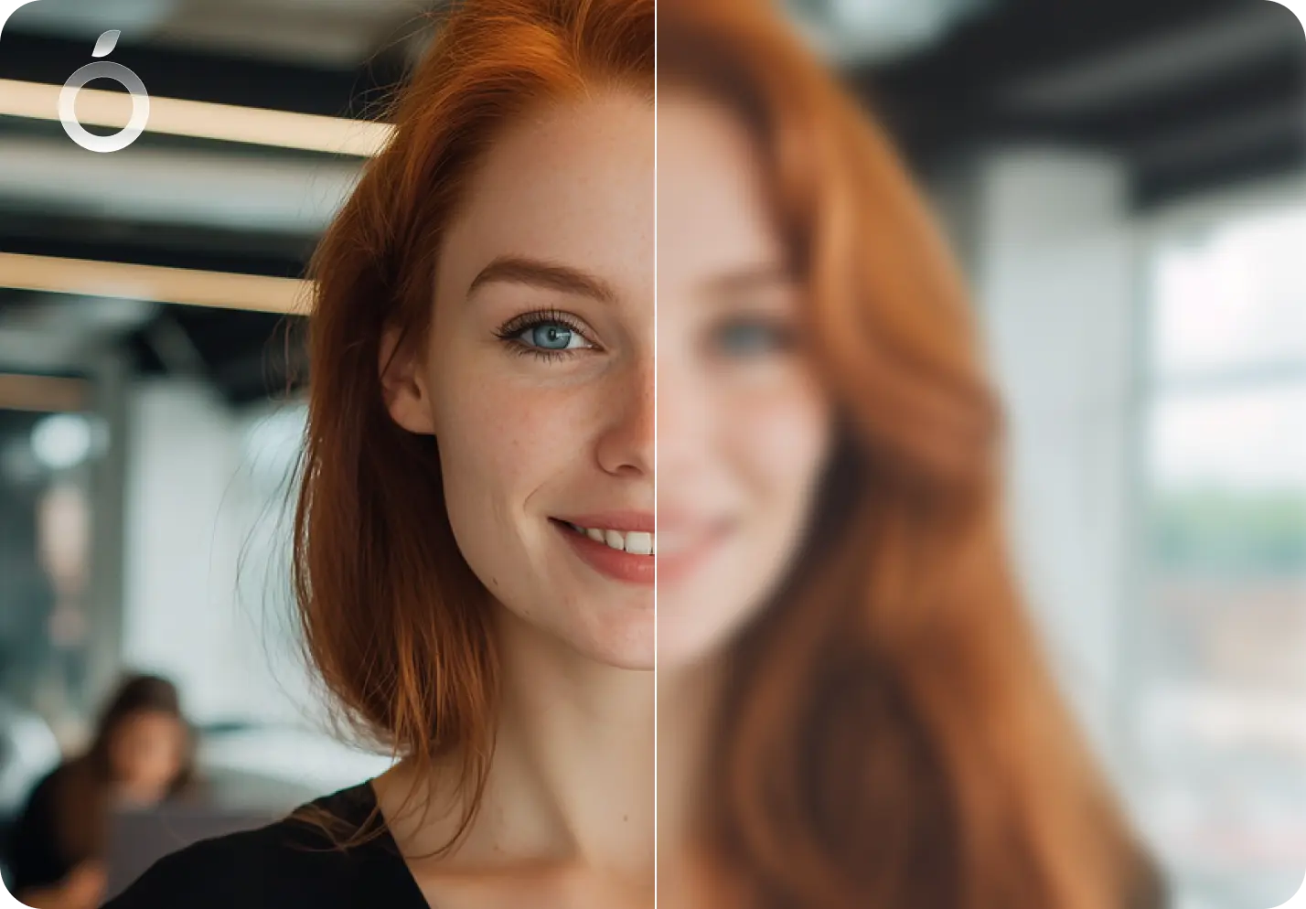 Natural, realistic clarity example